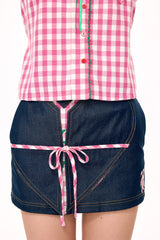 (Copy of) Handle with Care Mini Skirt (Navy)