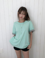 Poish Color Matching Roll-up Short Sleeve