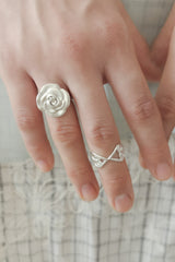 Big Flat Rose Ring