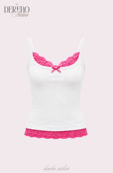 Hot Sagging Lace Sleeveless Top