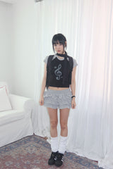Note raglan tee _ Black