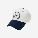 ラウンドロゴボールキャップ  (Navy & White)