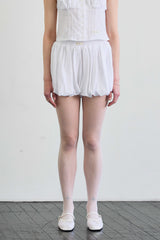  CUDDLY BALLOON SKIRT PANTS / WHITE