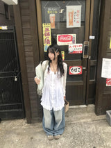 プルーレイヤードワンピース