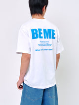 ラビットTシャツ_ホワイト/ブルー