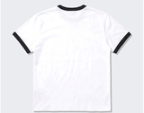 エッセンシャルスタンダードショートスリーブリンガーTシャツユニオンホース ホワイト