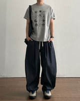 Drop Curved Denim Pants
