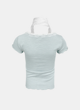 Lacey Ribbon Layered Tee