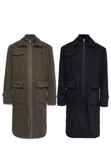 Multi Pocket Trench Coat