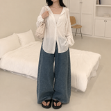 Hooded Shirt Summer Outer (2 colors)