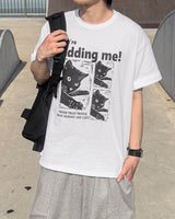 KIDDING CAT PRINTING SHORT-SLEEVE T-SHIRT