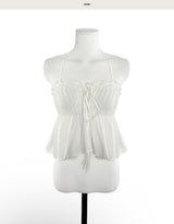 tod's hole frill & shirring halter bl