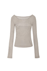 DUSK GRAPHIC TEE beige