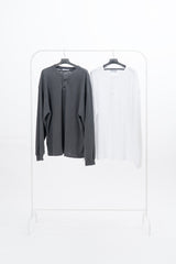 ルオピグメントヘンリーネックロングスリーブTシャツ