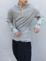 Yeezy Relax Fit Henley Neck Hoodie 4C