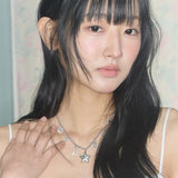 star mix necklace silver