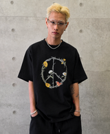 VENTIQUE ピースグラフィックTシャツ 2color