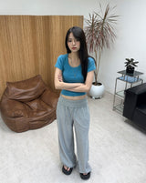 ヘレン スリム Uネック ショートスリーブ Tシャツ