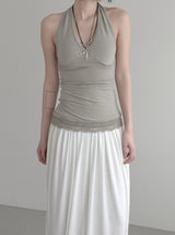 Ila Lace Long Halter Sleeveless