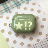 Star polka dot lime lemon glossy AirPods case