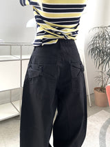 1463. Back ribbon wide cotton pt (2color)