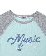 ヴィンテージ ミュージック ラグラン Tシャツ(CV2GFFT551A)