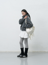 padded mini backpack - ivory           