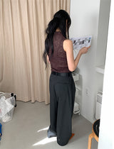 STRIPE TWILL BALLOON SLACKS (2C)
