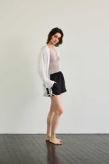 LUMINOUS OVERSIZED SHIRT / WHITE