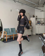 [U-BASIC] テナスクエアベーシック長袖Tシャツ (with cup)