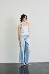 AZURE WIDE DENIM PANTS / SKY BLUE