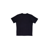 [UPDRAFT]APPLIQUE COTTON T-SHIRT BLACK