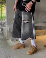 Labon Track Bermuda Denim Pants