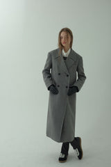 OVERSIZED WOOL COAT_MELANGE GRAY