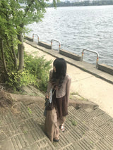 プルーレイヤードワンピース