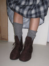 Laris Banding See-Through Knee Socks