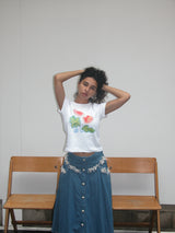 ピーチTシャツ,White
