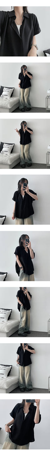 ネイソンロールアップショートスリーブシャツ
