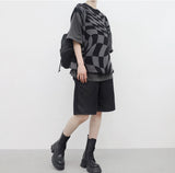(Unisex) Defne レタリングボクシーTシャツ