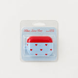 blue love dot AirPods case