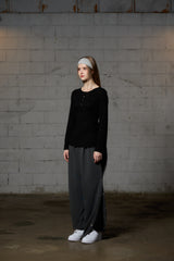 FAIRY WOOL LONG SLEEVE / BLACK