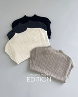 MADE. Perive mock-neck cap-sleeve knit
