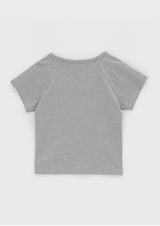 [B-BASIC] スタンダードナグランUネック半袖Tシャツ (2サイズ)