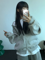 SHEEP FLEECE🐑PIGMENT STRAP RIVET BALLOON LONG PANTS💙🩶🤍3COLOR