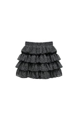 LEOPARD CANCAN MINI SKIRT PANTS / GRAY