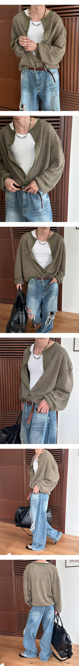 [Unisex] エスニックシースルーカーディガン(3color)