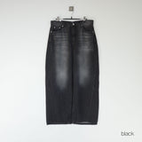 diagonal wide denim