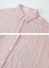 BZ Stripe Pocket Loose Fit Shirt (3color)