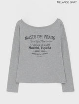 [MADE] Prado Off-Shoulder Long Sleeve T-Shirt