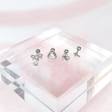 [SET] シュガー クロス ハート ピアス